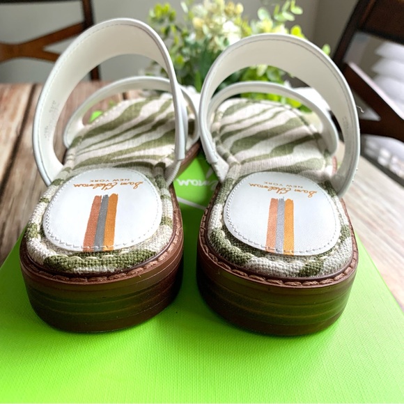Sam Edelman Haydee slide sandals white MLT Lea 5 1/2 zebra US 5.5 - Picture 6 of 9